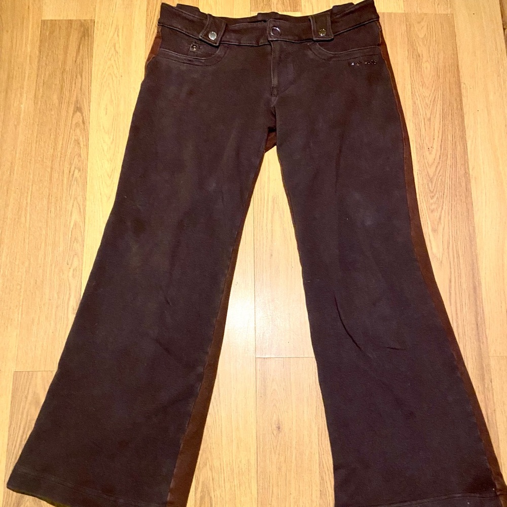 BROWN BEBE BELL BOTTOM PANTS